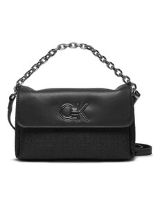 Дамска чанта Calvin Klein Re-Lock Mini Crossbody Bag_Jcq K60K611989 Black Jacquard Mono 0GK