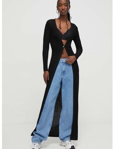Жилетка Moschino Jeans в черно от лека материя