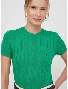 Памучен пуловер Polo Ralph Lauren в зелено 211895379