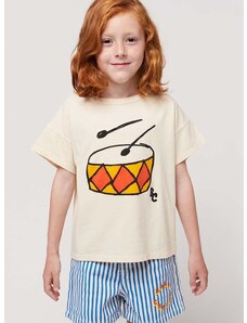 Детска памучна тениска Bobo Choses в оранжево