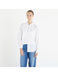 Tommy Hilfiger Tommy Jeans Solid Linen Blend Shirt White