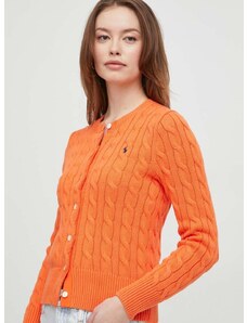 Памучна жилетка Polo Ralph Lauren в оранжево 211891643