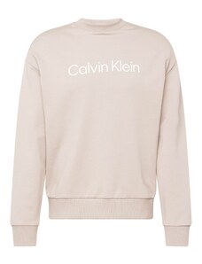 Calvin Klein Суичър светлобежово / бяло