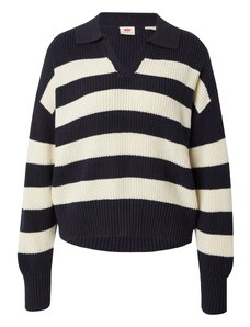 LEVI'S  Пуловер 'Eve Sweater' морскосиньо / бял памук
