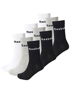 REEBOK 9-Packs Active Core Mid Crew Socks Multicolor