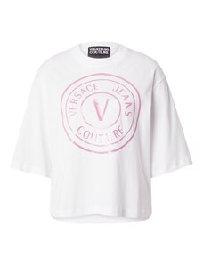 Versace Jeans Couture Тениска розово / бяло