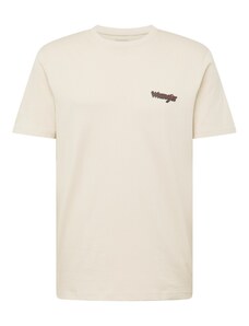 WRANGLER Тениска антрацитно черно / тъмночервено / мръсно бяло