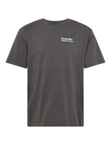 WRANGLER Тениска бежово / лазурно синьо / аквамарин / графитено сиво