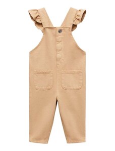 MANGO KIDS Панталон с презрамки 'Emille' цвят "пясък"