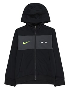 Nike Sportswear Суичъри с качулка 'AIR' жълто / тъмносиво / черно / бяло