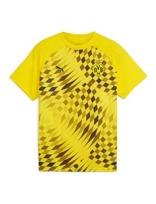 PUMA Функционална тениска 'Borussia Dortmund Prematch' тъмнокафяво / жълто / черно