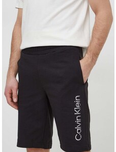 Памучен къс панталон Calvin Klein в черно K10K112967