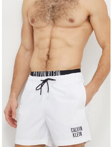 Плувни шорти Calvin Klein в бяло KM0KM00740