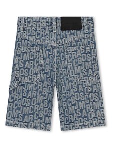 Детски дънков къс панталон Marc Jacobs в синьо