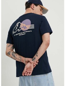 Памучна тениска Billabong X ADVENTURE DIVISION в тъмносиньо с принт