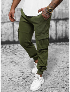 Мъжки чино панталон джогинг зелено OZONEE NB/MP0105MVZ