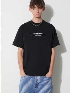 Памучна тениска A-COLD-WALL* CON PRO T-SHIRT в черно с принт ACWMTS176B