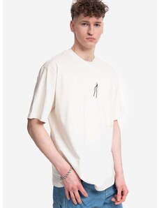Памучна тениска A-COLD-WALL* Utilty T-shirt ACWMTS117 BLACK в бежово с изчистен дизайн