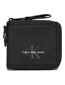 Малък мъжки портфейл Calvin Klein Jeans Sport Essentials Compact Zip Ut K50K510774 Black BEH