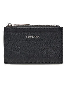 Малък дамски портфейл Calvin Klein Ck Must Lg Cardholder_Epi Mono K60K611935 Black Epi Mono 0GJ