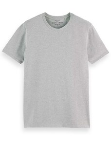 SCOTCH & SODA T-Shirt Classic Crewneck 166920 SC0606 grey melange