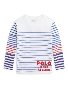 Polo Ralph Lauren Тениска морскосиньо / нейви синьо / червено / бяло