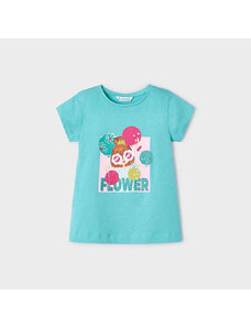 Детска тениска Mayoral за момиче с цветна щампа