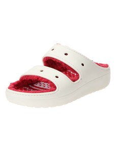 Crocs Чехли 'ClassicCozzzyHolidaySweater' червено / бяло