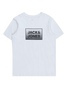 Jack & Jones Junior Тениска 'STEEL' черно / бяло