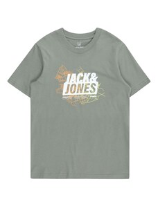 Jack & Jones Junior Тениска жълто / каки / оранжево / бяло