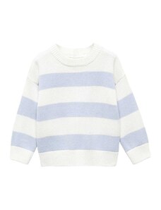 MANGO KIDS Пуловер 'Parma' пастелно синьо / бяло