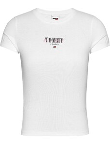 Tommy Jeans Curve Тениска 'Essential' нейви синьо / червено / бяло