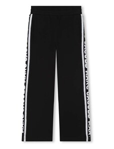 Детски памучен спортен панталон Marc Jacobs в черно