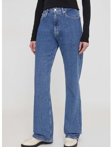 Дънки Calvin Klein Jeans с висока талия J20J223304
