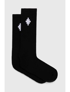 Чорапи Marcelo Burlon Cross Sideway Short в черно CMRA015C99KNI0031001