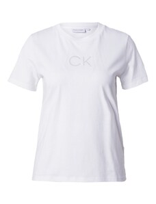 Calvin Klein Тениска сиво / бяло