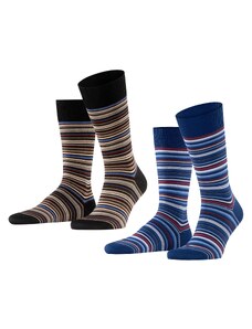 FALKE Къси чорапи 'Microblock' синьо / червено / черно / бяло