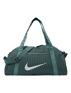 NIKE Спортна чанта 'GYM CLUB' смарагдово зелено / елхово зелено / бяло