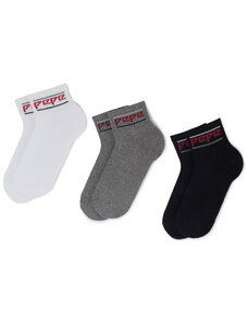 Комплект 3 чифта къси чорапи унисекс Pepe Jeans Rib T/Liner North PMU10568 Multi 0AA