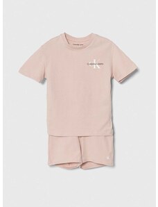 Детски комплект Calvin Klein Jeans в розово