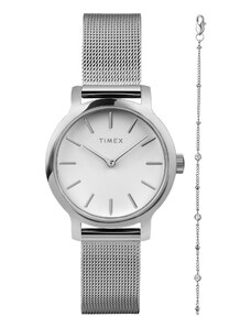 Комплект часовник и гривна Timex Trend Transcend TWG064000 Silver/Silver