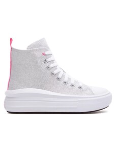 Кецове Converse Chuck Taylor All Star Move Platform Sparkle A06332C White/Oops Pink/White