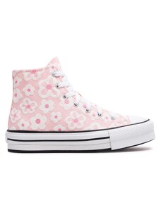 Кецове Converse Chuck Taylor All Star Lift Platform Flower Embroidery A06324C Donut Glaze/Oops Pink/White
