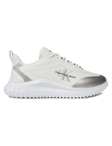 CALVIN KLEIN Sneakers Eva Runner Low Lace Mix Ml Wn YW0YW01442 01V bright white/silver