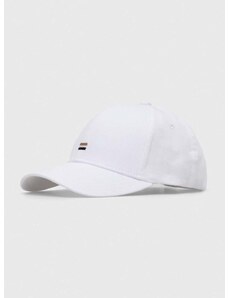 Памучна шапка с козирка BOSS в бяло с изчистен дизайн 50495128