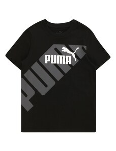 PUMA Тениска 'Power' сиво / черно / бяло