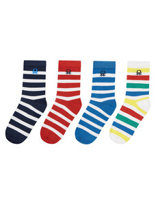 Комплект 4 чифта дълги чорапи детски United Colors Of Benetton