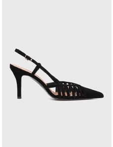 Велурени обувки с тънък ток Jonak DINKY в черно 3400162