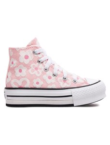 Кецове Converse Chuck Taylor All Star Lift Platform Floral Embroidery A06325C Donut Glaze/Oops Pink/White