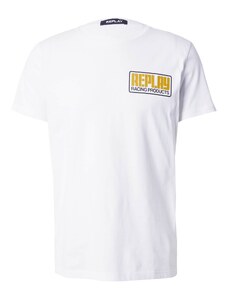 REPLAY Тениска жълто / черно / бяло